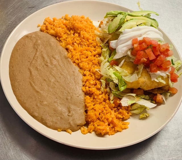 Chimichanga combo.
