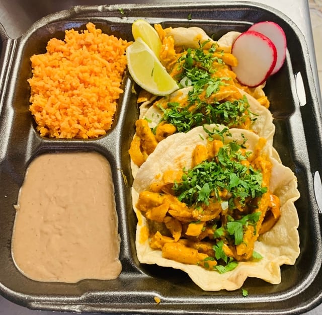 3 chicken chipotle taco combo.