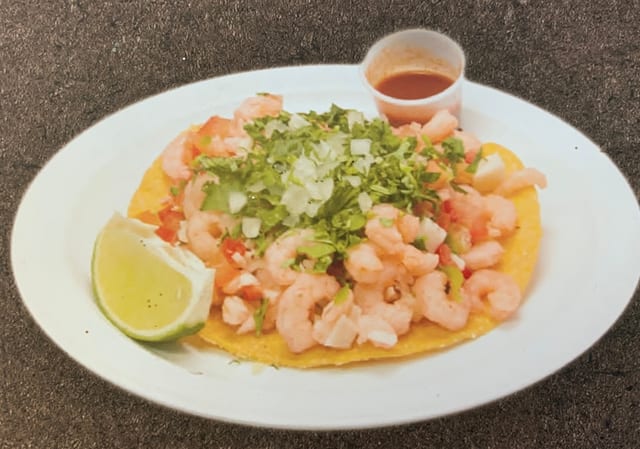 Tastada de Ceviche.