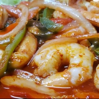 Fajitas de camaron