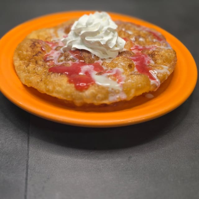 Fresh Buñuelo (Cinnamon Tortilla Dessert).