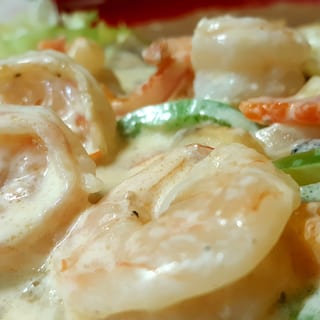 camarones a la crema